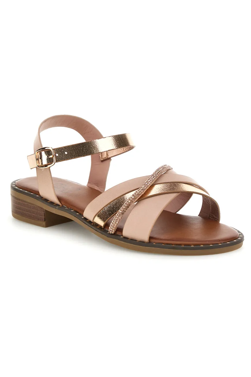 Sandali nude con fascette decorative Mon dieu PREA120