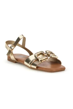 Sandali oro con morsetto The first chic PREA3595