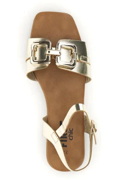 Sandali oro con morsetto The first chic PREA3595