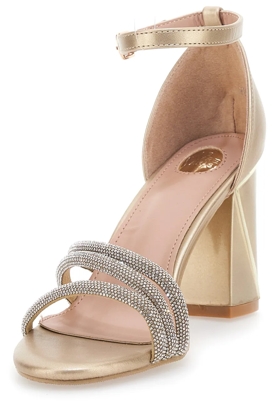 Sandali Oro con Tacco Le Havre Paris 233