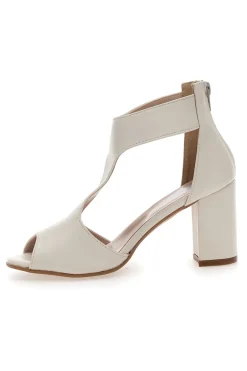 Sandali Panna Con Tacco Ampio Pittarello Love 519