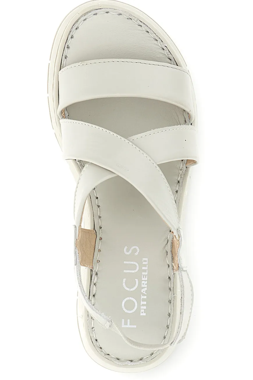 Sandali panna in vera pelle Pittarello focus 7156124