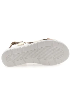 Sandali Platino Con Platform e Tomaia in Pelle Mio Tempo 269020