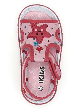 Sandali rosa con stelle marine e cuori Pitt kids PK2871A