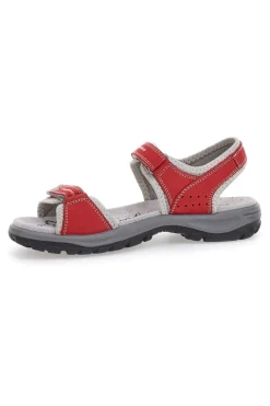 Sandali Rossi Sportivi in Pelle Fly Dinamic 50