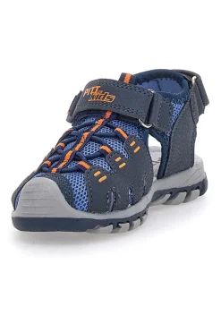 Sandali Semiaperti Blu con Velcro Pitt Kids 13095