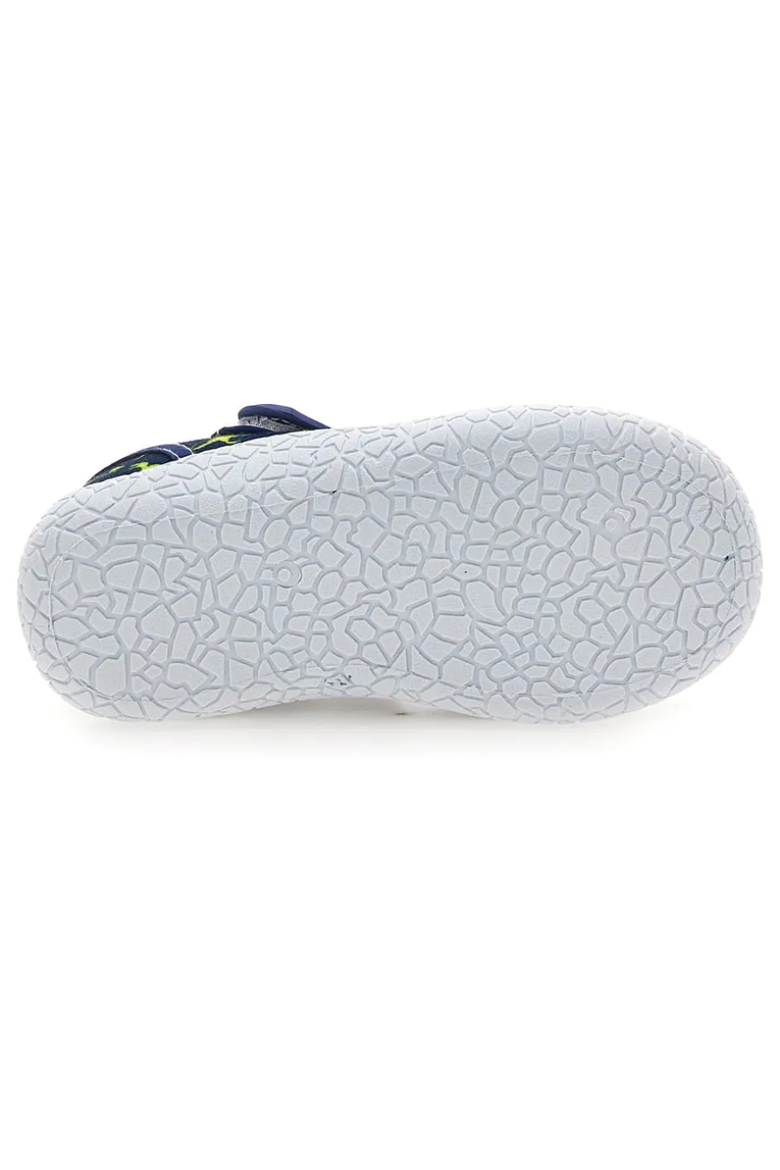 Sandali Semiaperti blu fantasia dinosauri primi passi Pitt kids PK2492F