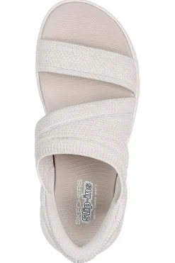 Sandali Slip Ins Beige SKECHERS GO WALK FLEX SANDAL ENTICING