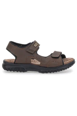 Sandali Sportivi Marroni Con Sottopiede in Pelle Marmaduke 2426