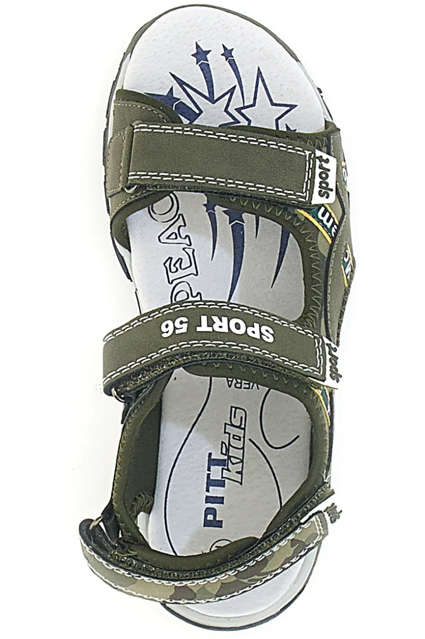 Sandali verde con velcro Pitt Kids 14372