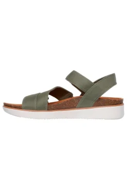 Sandali verde oliva con cinturini regolabili Skechers LIFTED COMFORT