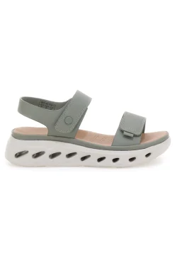 Sandali Verdi Con Strappo in Velcro e Suola Ammortizzata Plocadi G88382