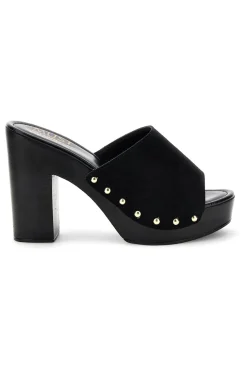Sandalo nero con tacco e borchie Pittarello Must Have 11233