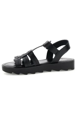 Sandalo nero in pelle con cinturino Pittarello Must Have 11936