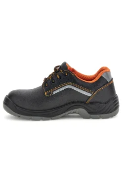 Scarpa Antinfortunistica Bassa Nera con Dettagli Arancio Technosafe TSS2002S1P
