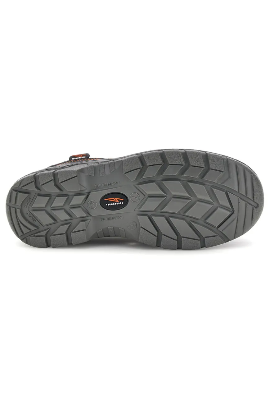 Scarpa Antinfortunistica Nera con Dettagli Arancio Technosafe TSS2001 S1P