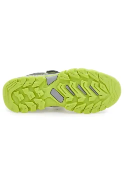 Scarpa da ginnastica da ragazzo grigia e verde fluo con strappo Australian Spin