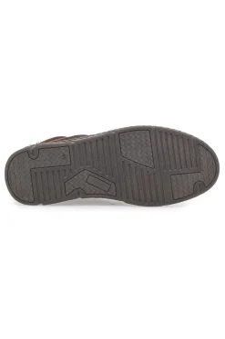 Scarpa Stringata Alta In Vera Pelle Marrone Altemberg 2414