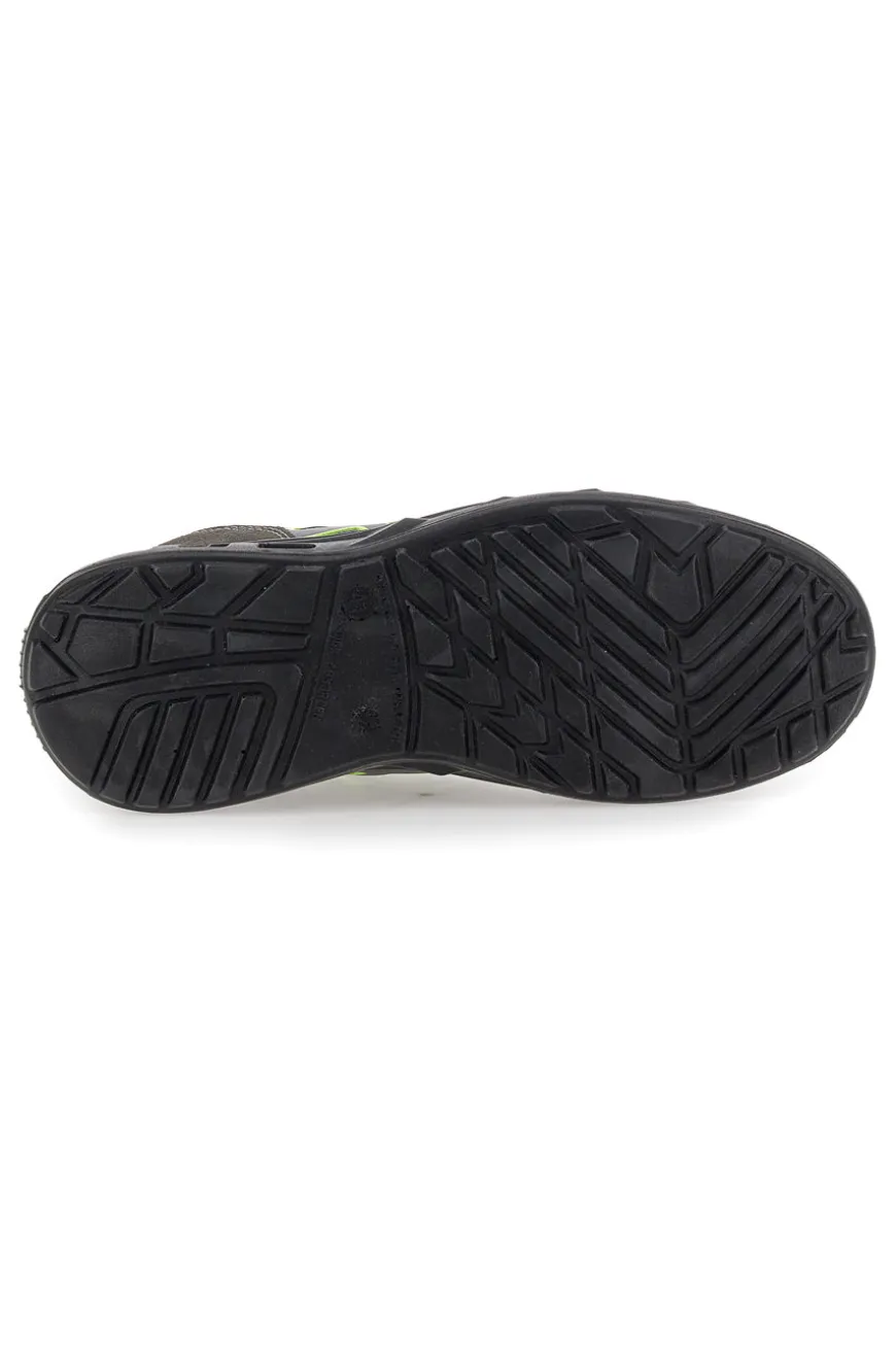 Scarpe antinfortunistiche basse grigie inserti fluo S1P Black shoot YL-5068-2 S1P