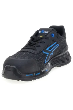 Scarpe antinfortunistiche da uomo nere blu basse U. Power Diwi ESD S1PS FO SR ESD