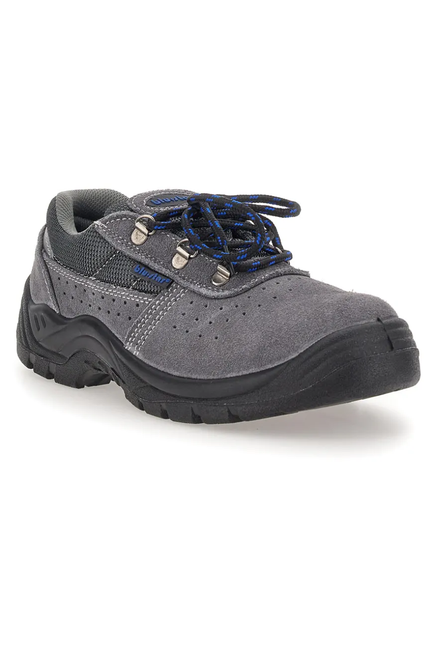 Scarpe antinfortunistiche grigie in pelle Blu Star 60 S1P SR
