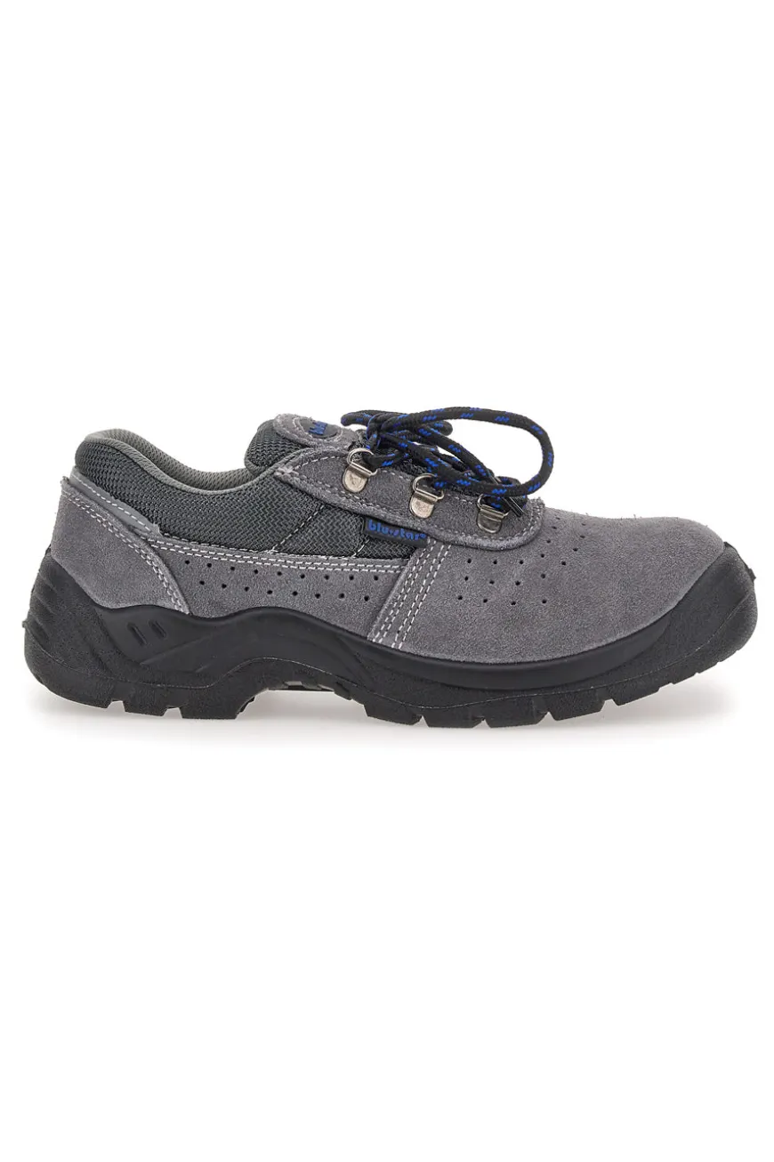 Scarpe antinfortunistiche grigie in pelle Blu Star 60 S1P SR