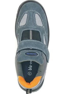 Scarpe antinfortunistiche grigie S1P SR in pelle Blu energy BS120