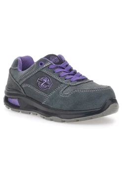 Scarpe antinfortunistiche grigio viola in pelle Sevenoaks PK23163 S1 P FO SR