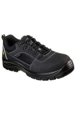 Scarpe Antinfortunistiche Nere Skechers Work: Trophus ST S1 P FO SRA ESD