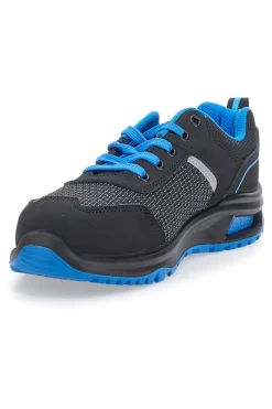 Scarpe antinfortunistiche nere blu Black Shoot PK23047 S1PL