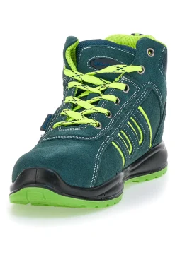 Scarpe antinfortunistiche verdi inserti fluo S1P Blue energy BS 90 S1P SR