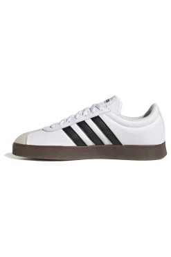 Scarpe bianche con strisce nere punta rinforzata Adidas VL Court Base