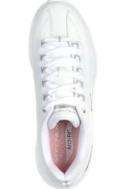 Scarpe bianche in pelle con supporto plantare Arch Fit Skechers ARCH FIT 2.0 STAR BOUND