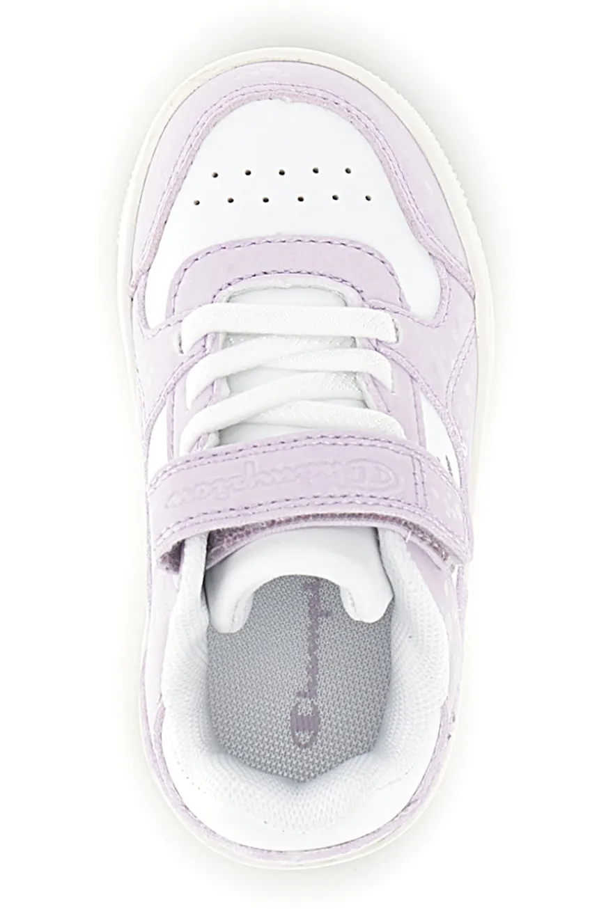 Scarpe bianche lilla con chiusura a strappo Champion RD18 Bubble G TD