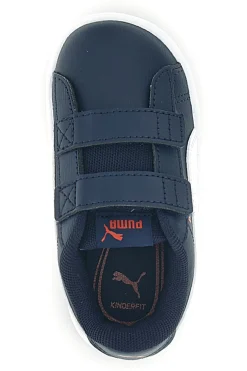 Scarpe blu bianche con chiusura a strappo Puma Rickie Classic V Inf
