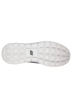 Scarpe blu in pelle e mesh con Memory Foam Skechers Track Scloric