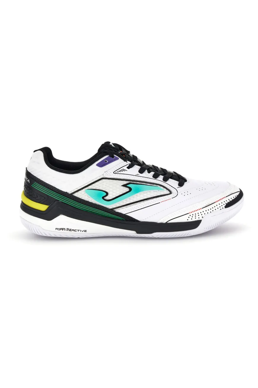 Scarpe calcetto indoor bianche con mesh traspirante e suola gomma Joma Gambeta 2602