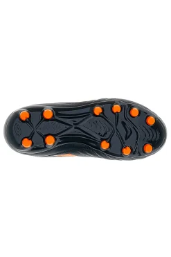 Scarpe calcio nere con tacchetti arancioni Lotto STADIO 705 FG JR