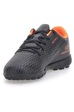 Scarpe calcio nero arancio con suola turf Skechers Jr Youth TF