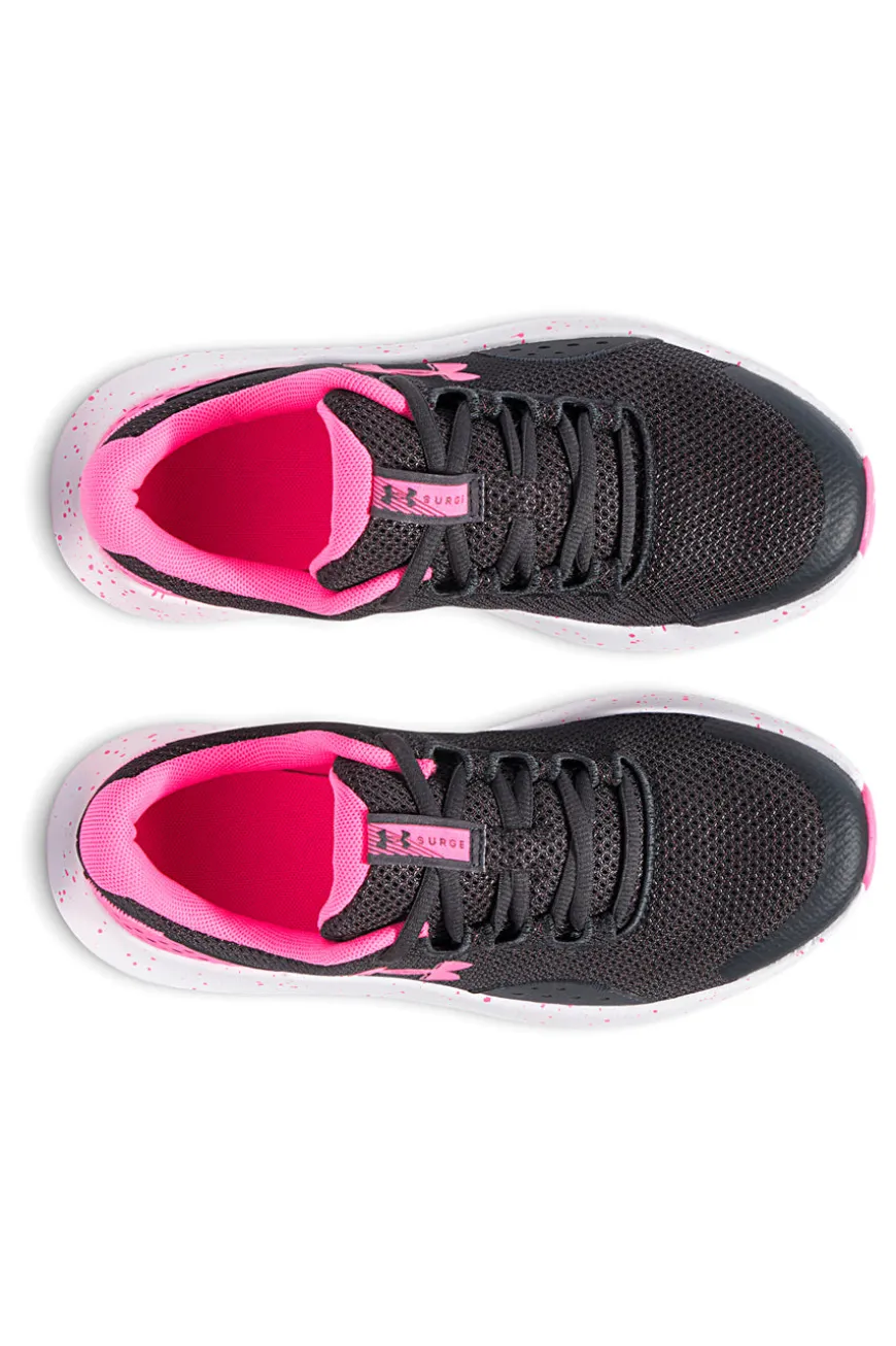Scarpe da Allenamento con Tomaia in Mesh UNDER ARMOUR Grade School Surge 4 Nere e Rosa