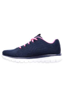 Scarpe da Allenamento Navy con Tomaia in Skech Knit Mesh SKECHERS Graceful - Get Connected