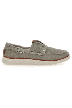Scarpe da barca color cemento in tessuto Max dillan MXM618F08