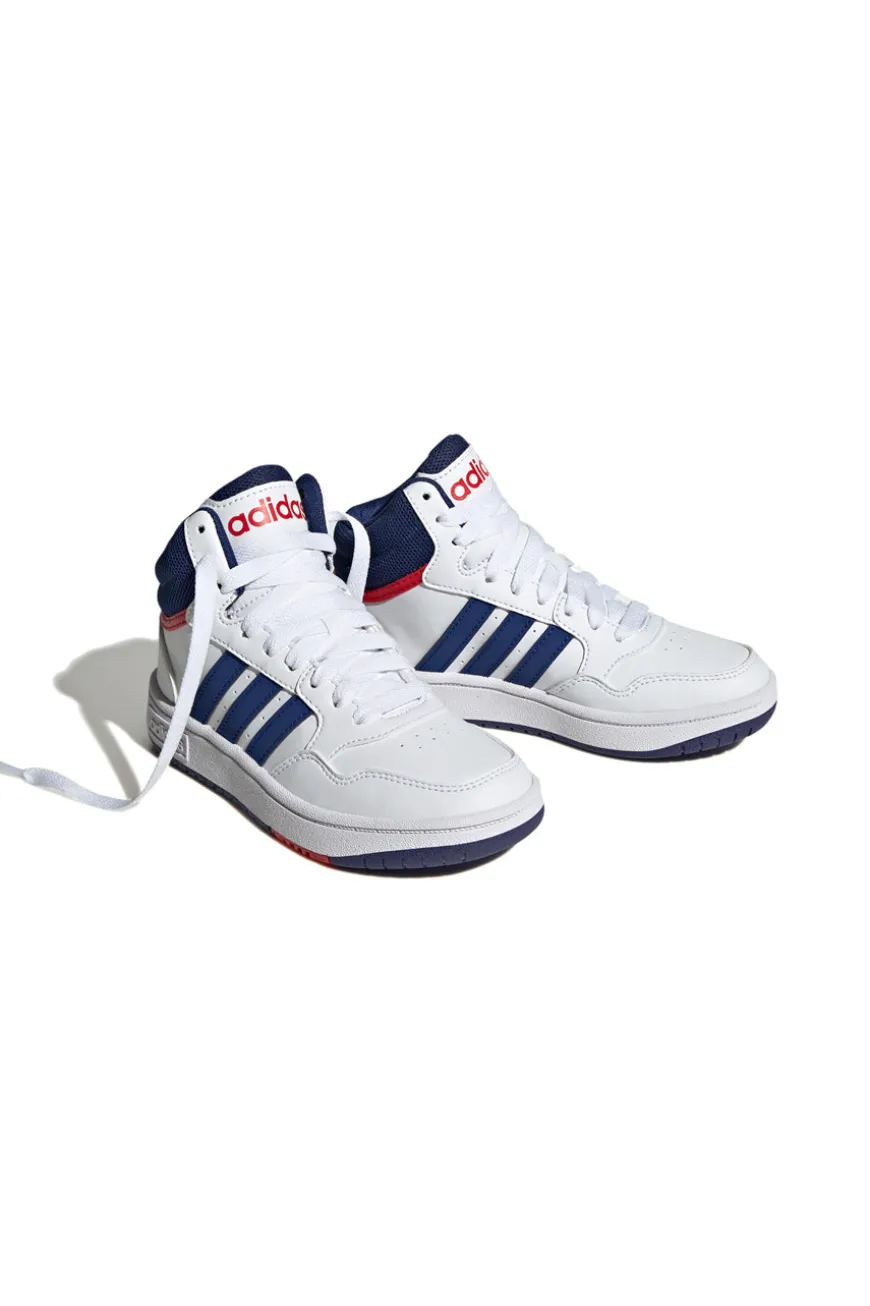 Scarpe da Basket Adidas Hoops Mid 3 K Bianche e Blu