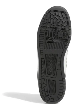 Scarpe da Basket bianche e nere con inserti in pelle Adidas Rapid Court Low