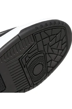 Scarpe da Basket bianche e nere con inserti in pelle Adidas Rapid Court Low