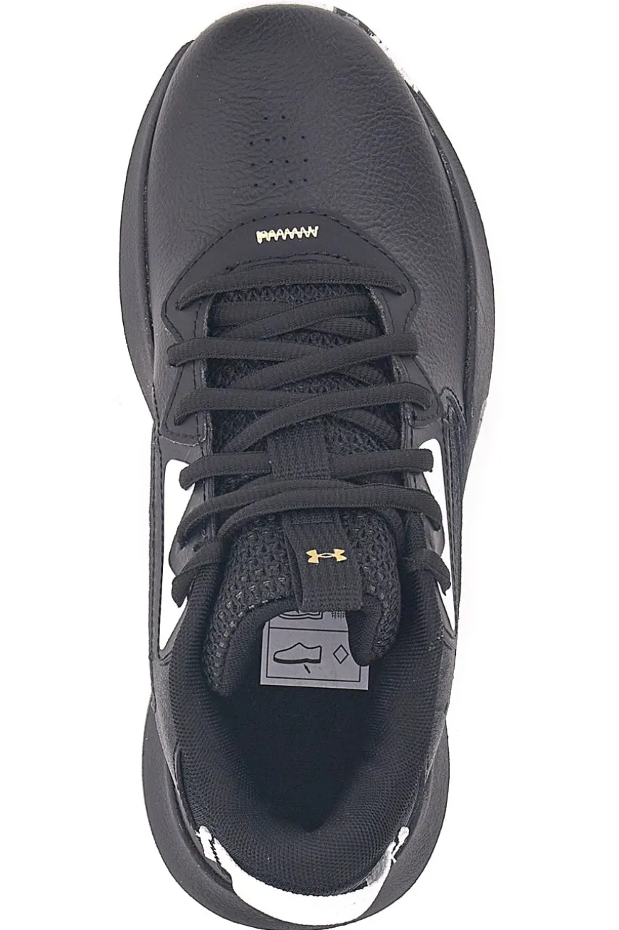 Scarpe da basket nere con suola grafica Under Armour GS Lockdown 6