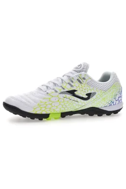 Scarpe da calcetto bianche con dettagli lime Joma Maxima 2532