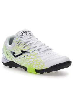 Scarpe da calcetto bianche con dettagli lime Joma Maxima 2532