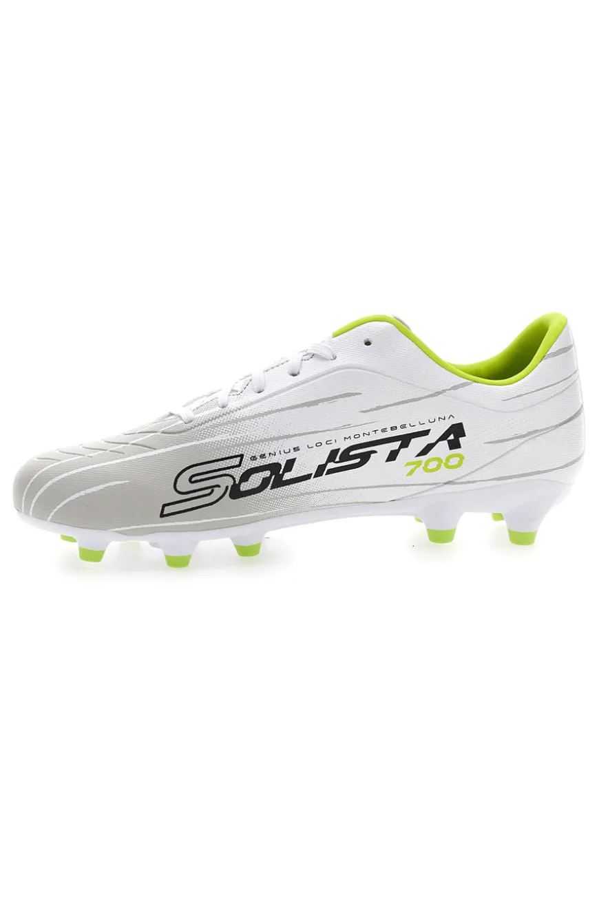 Scarpe da calcio bianche lime tacchetti LOTTO SOLISTA 700 IX
