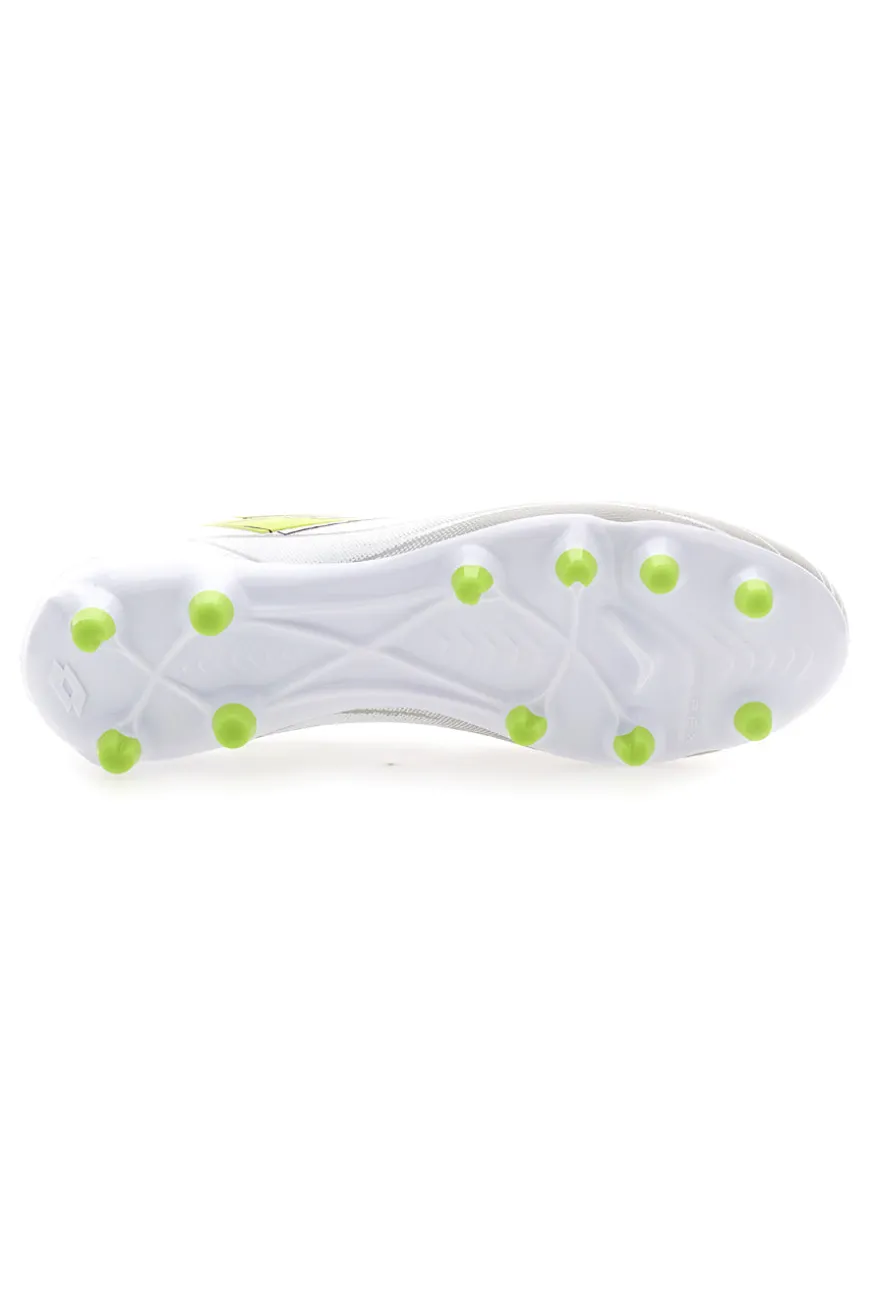 Scarpe da calcio bianche lime tacchetti LOTTO SOLISTA 700 IX